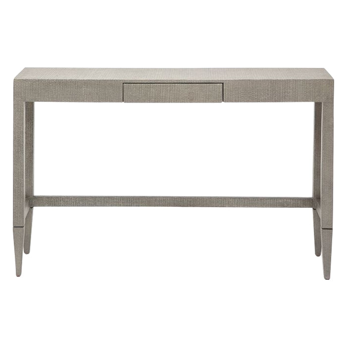 gray console table