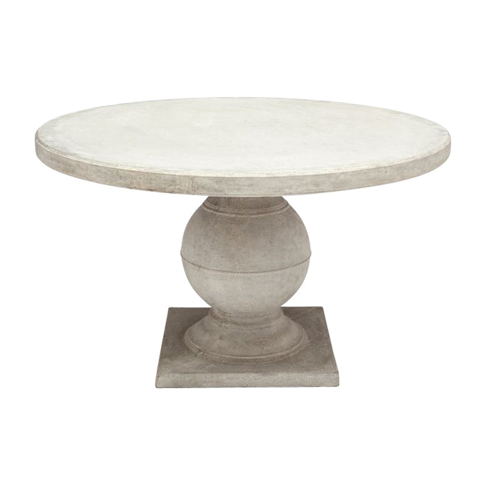 round dining table light gray outdoor square base