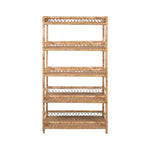 natural woven rattan bookcase