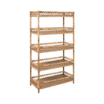 natural woven rattan bookcase