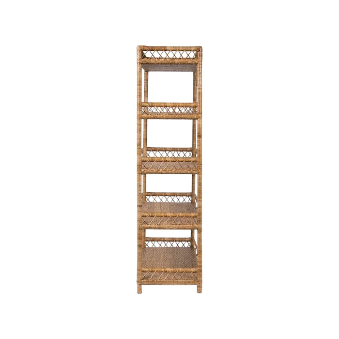 natural woven rattan bookcase