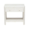 natural white resin double nightstand