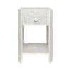 natural gray resin nightstand
