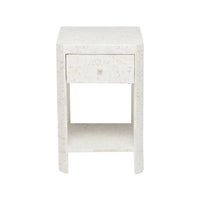 natural white resin nightstand