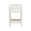natural white resin nightstand