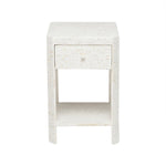 natural white resin nightstand
