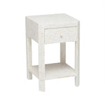 natural white resin nightstand