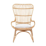natural rattan lounge chair