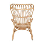 natural rattan lounge chair