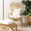 natural rattan lounge chair