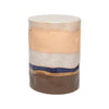 round artisan ceramic stool