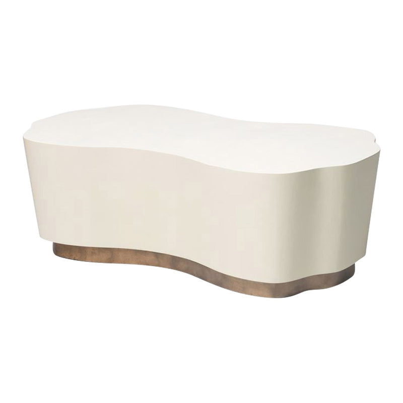 coffee table linen hammered metal base