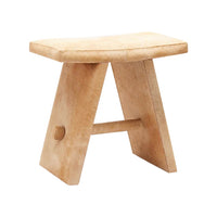 beige stool hair on hide