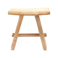 beige stool hair on hide