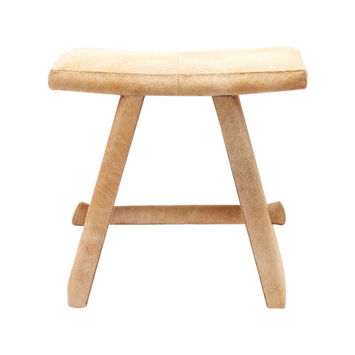 beige stool hair on hide
