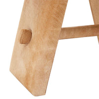 beige stool hair on hide