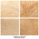 beige stool hair on hide