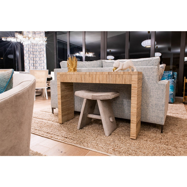 beige stool hair on hide