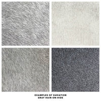 gray stool hair on hide