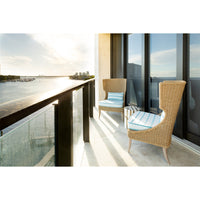white gold ceramic stool