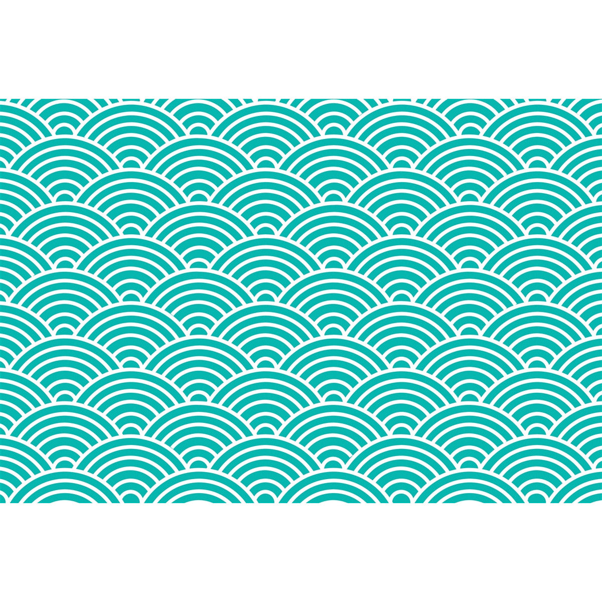 Turquoise Fish Scales Placemat