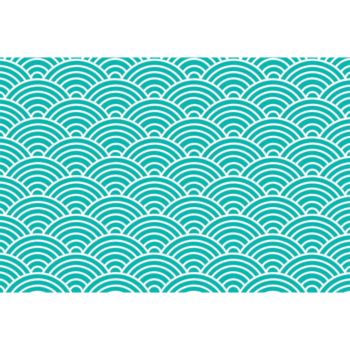 Turquoise Fish Scales Placemat