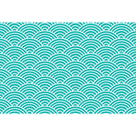 Turquoise Fish Scales Placemat