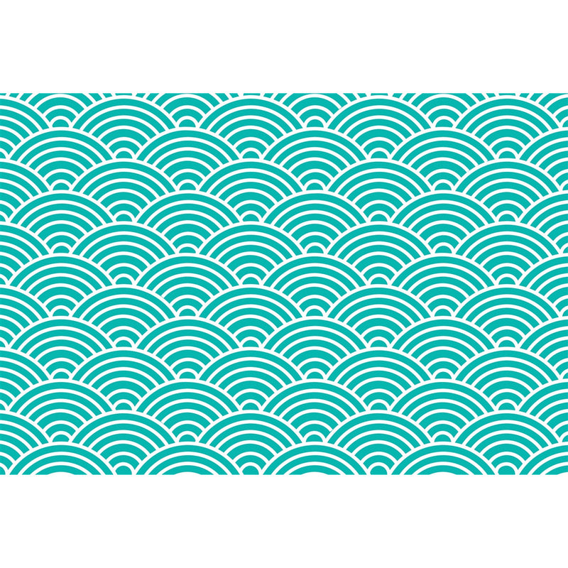 Turquoise Fish Scales Placemat