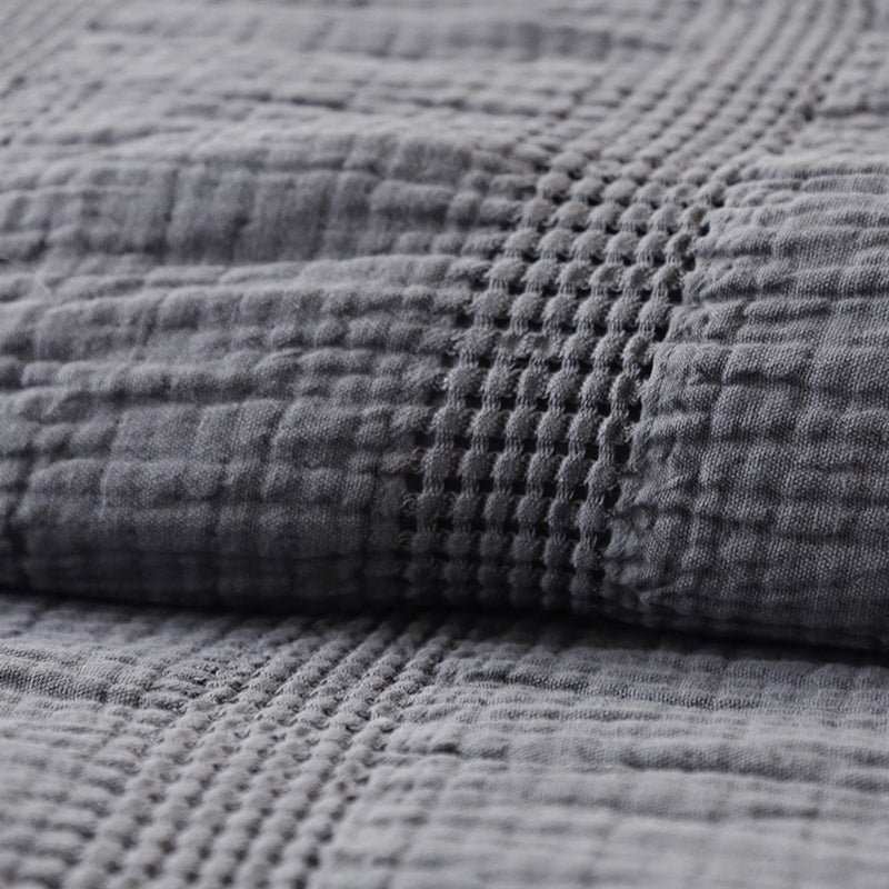 cotton bedding collection interwoven weave blue