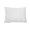 white matelasse vertical woven rows blanket pillow shams