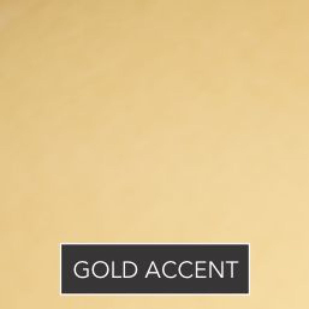 A smooth, light gold backdrop with a "Barnard King" label by Phillips Scott, inspired by custom furniture accents.
