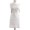 Natural oatmeal linen apron with pocket for casual entertaining.  Farmhouse style that is machine washable.
