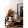 beige clay canister black bird handle 2