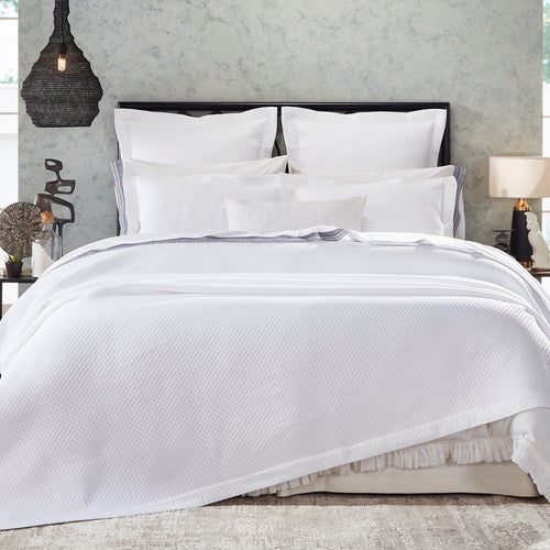 cotton textured coverlet sham white matelasse pattern