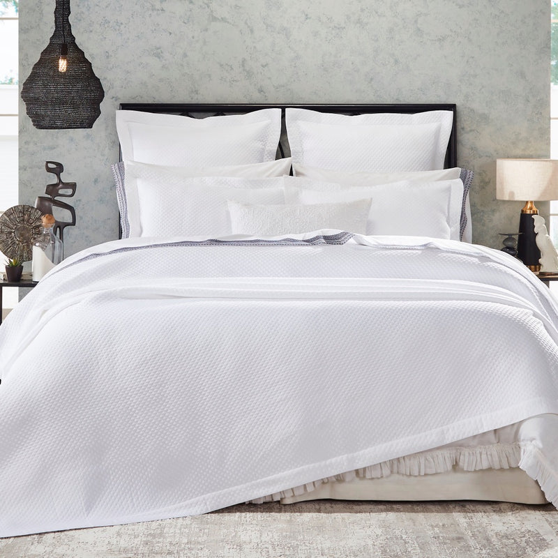 White matelasse pillow clearance shams
