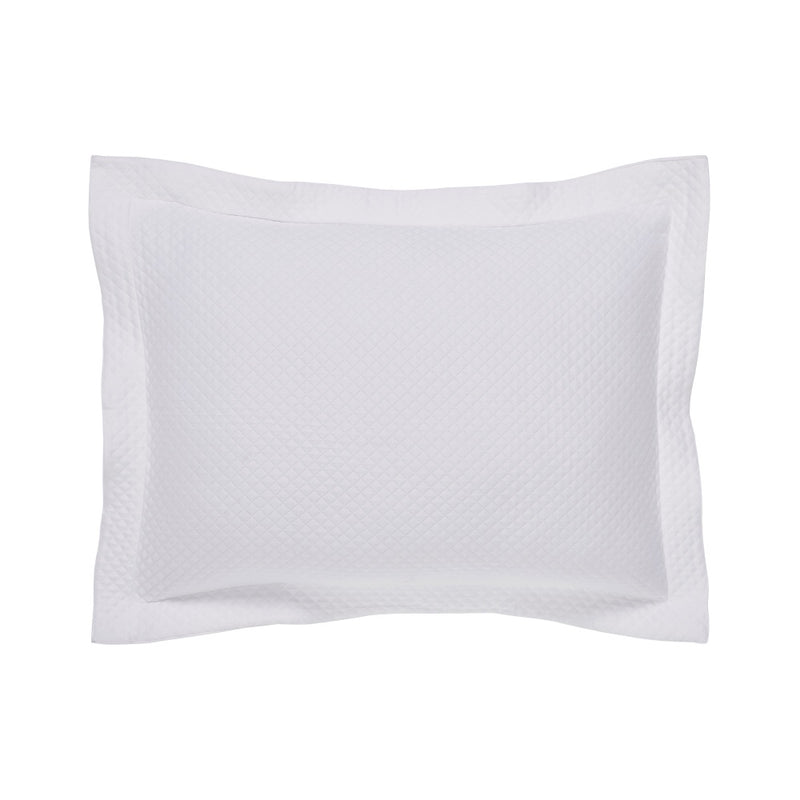 cotton textured coverlet sham white matelasse pattern