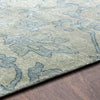 antique washed blue aqua area rug