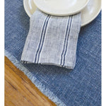 woven navy table placemat