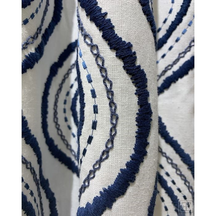 Curtain Panel - Kas - Blue (size + treatment options)