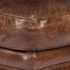 brown leather chair