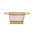 stainless steel gold finish strainer mesh basket grater kitchen