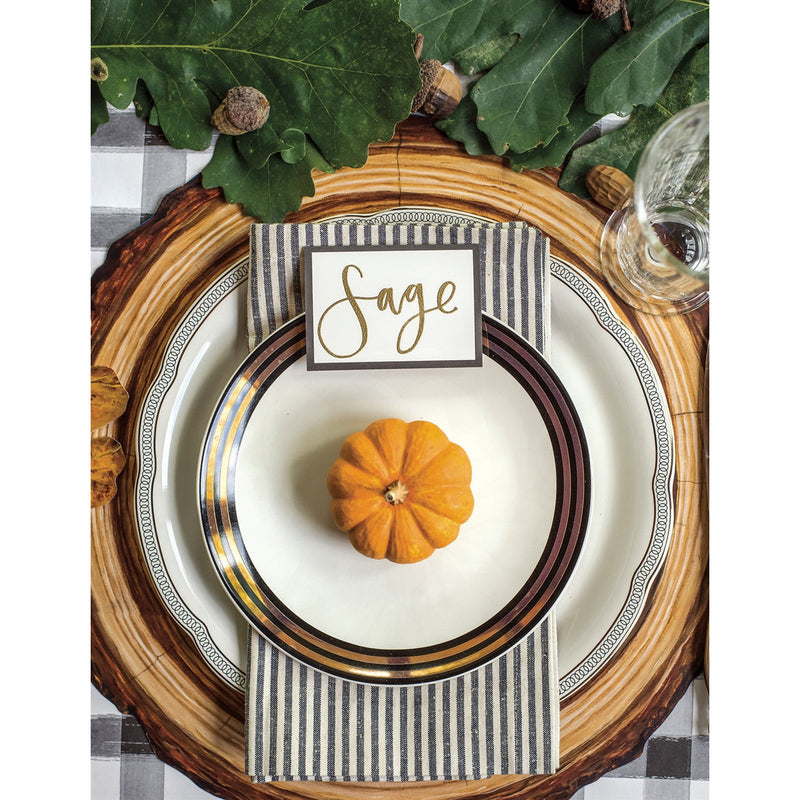 paper placemats sheets disposable wood slice log tree trunk outdoors charger