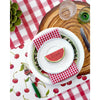 paper placemats sheets disposable wood slice log tree trunk outdoors charger