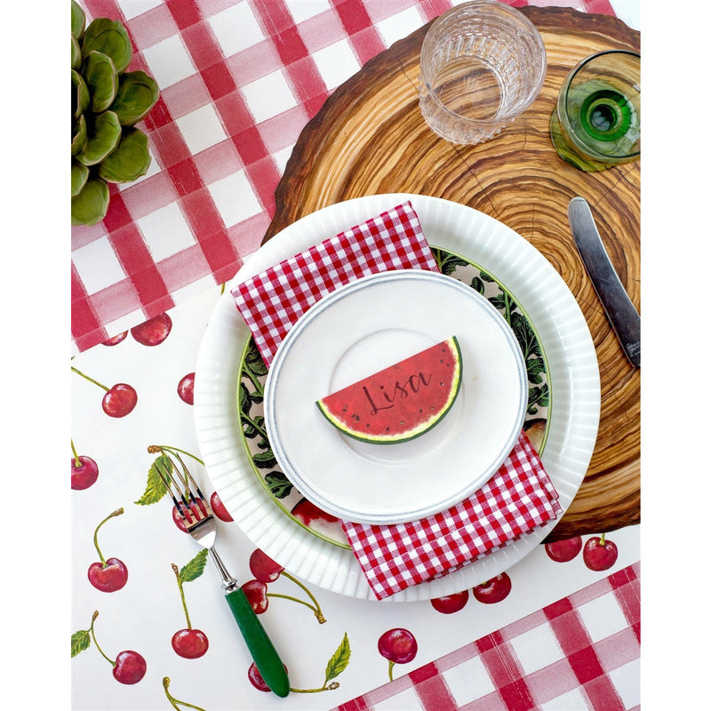 paper placemats sheets disposable wood slice log tree trunk outdoors charger