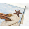 paper placemats pad blue sky pelican starfish coastal beachy summer