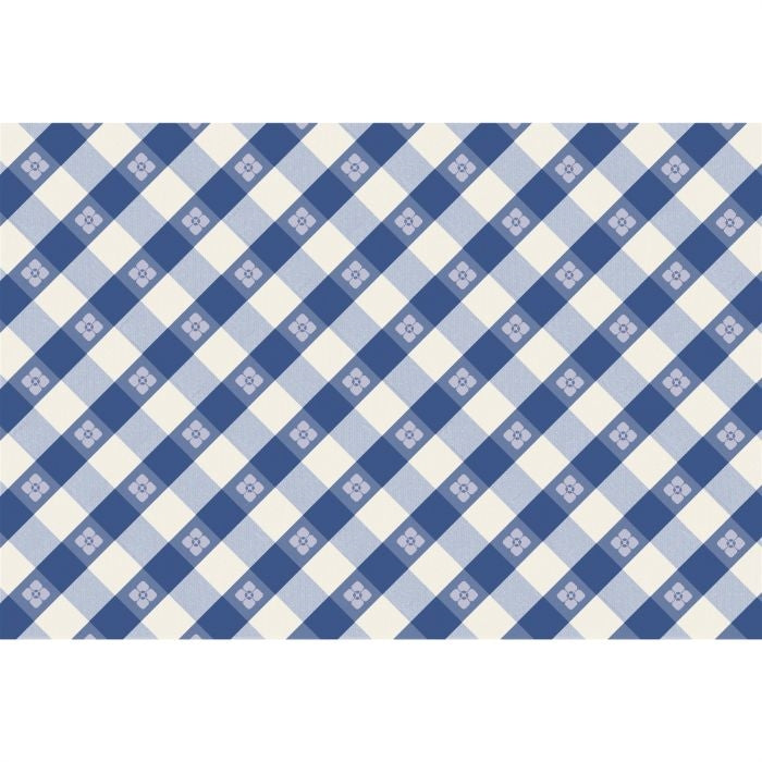 paper placemat pad red blue check