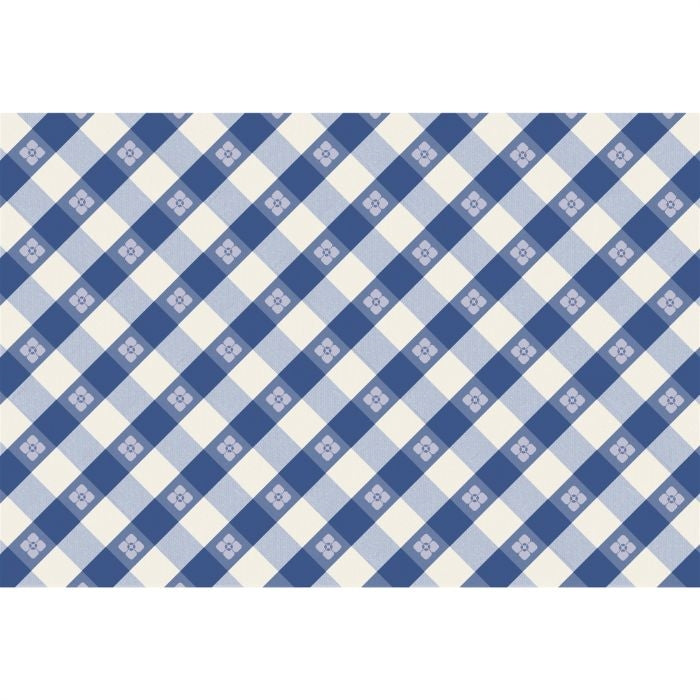 paper placemat pad red blue check