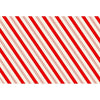 red white striped paper placemat table decor
