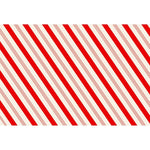 red white striped paper placemat table decor