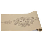 natural brown thankful table runner